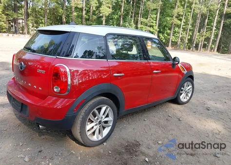 2013 Mini Countryman Cooper from USA, damaged, VIN WMWZB3C51DWR35702